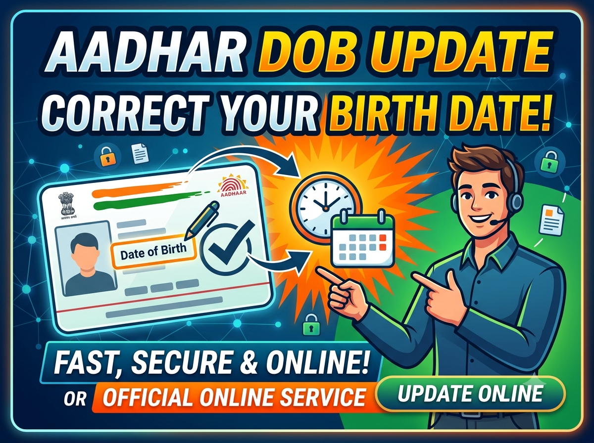 Aadhar DOB Update