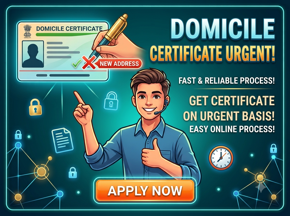 Domicile Certificate (Urgent)